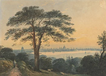 London från Themsen