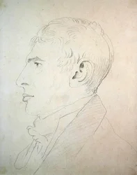 Porträtt av Wilson Lowry (penna på papper) (se även 266301)