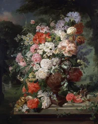 Stilleben med blommor