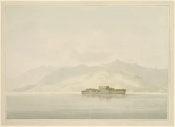 Isola Madre, Lago Maggiore, ca 1781 (wc över grafit på lagt papper)