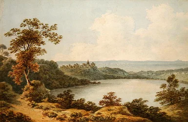 Albanosjön (akvarell på papper)