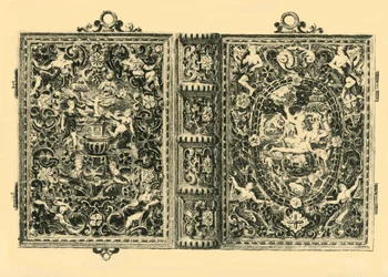 Bokomslag i guld, 1800-talet, 1881.