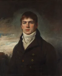 Porträtt av John David Gordon från Wardhouse (1774-1850), en "spansk Gordon" (olja på duk)