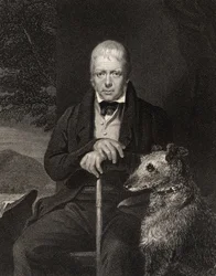 Sir Walter Scott, graverad av W. Holl, från 