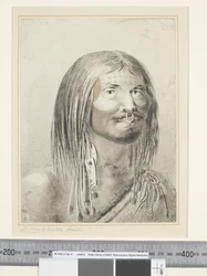 F.21 A Man of Nootka Sound, ca 1773-84 (akvarell)