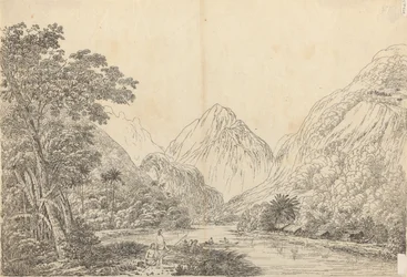Utsikt i Oheitepeha Bay, Otaheite