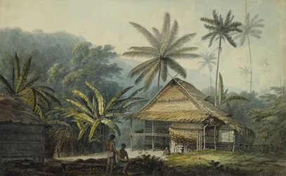 Utsikt över ön Krakatoa,