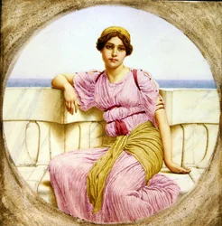 Reflektioner, 1918 (wc på papper)