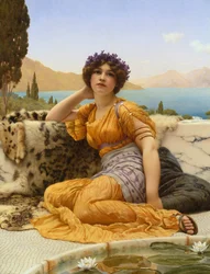 Med Violets Wreathed och Robe of Saffron Hue