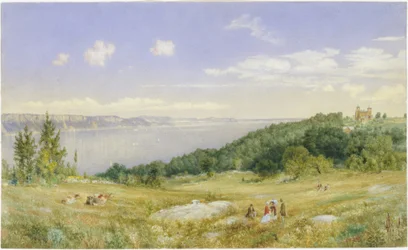 The Palisades, ca 1870 (akvarell)