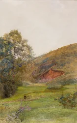 The Quantock Hills, ca 1870 (akvarell på papper)