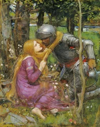En studie för "La Belle Dame sans Merci", cirka 1893