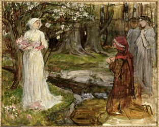 Dante och Beatrice, ca 1916-17 (olja på duk)