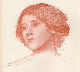 Från en studie i sangvinisk, c1899