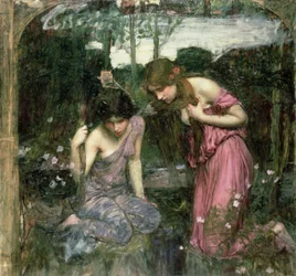 Studie till "Nymfer finner Orfeus huvud", ca 1900