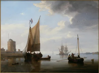 Fiskare i det lugna havet
