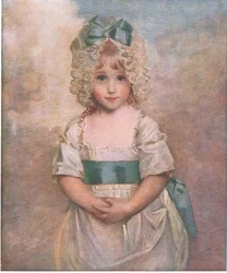 Charlotte Augusta Papendier vid fem års ålder, Bibbys Annual, 1916-17