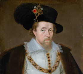 James VI och I, 1566 - 1625, kung av Skottland 1567 - 1625, kung av England och Irland 1603 - 1625
