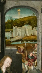 Triptyk från Betlehem, cirka 1540 (målning på trä)