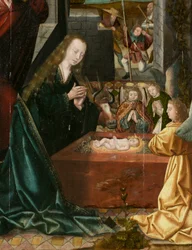 Triptyk från Betlehem, cirka 1540 (målning på trä)