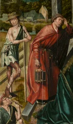 Triptyk från Betlehem, cirka 1540 (målning på trä)
