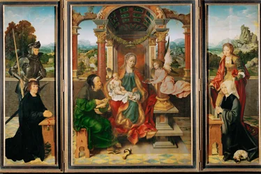 Altare (målning på ek)