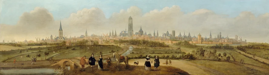Utsikt över staden Utrecht