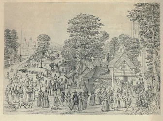 En bröllopsfest i Bermondsey, 1590, 1920