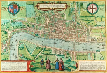 Karta över London, från 