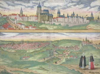Karta över Prag, ur 
