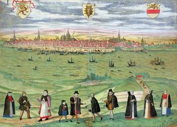 Karta över Rostock, från 