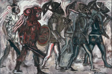 The Teules, ca 1945 (gouache på papper)