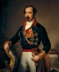 Porträtt av Manuel Gutierrez de la Comcha i Irigoyen (1808-1874), markis av Duero