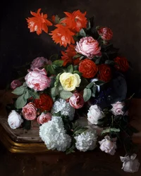 Stilleben med blommor