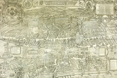 En utsiktsplan för Zürich, 1576