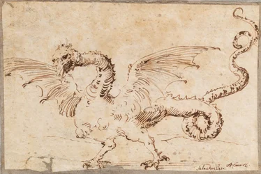 Studie av en drake, 1620-talet.