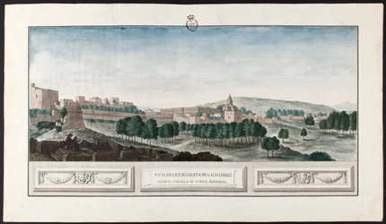 Utsikt över Alhambra i Granada