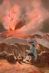 Lazzaro Spallanzani observerar ett utbrott av Etna