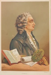 Porträtt av Marie Jean Antoine Nicolas Caritat, markis de Condorcet 1743-1794, 1879.
