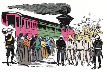 Den mexikanska revolutionen (1910-1920): Xylografi av Jose Guadalupe Posada (1852-1913)