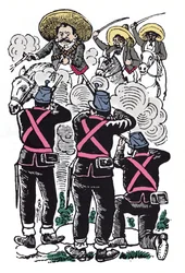 Den mexikanska revolutionen (1910-1920): Federalernas kamp mot Emiliano Zapatas revolutionära trupper (känd som El Caudillo del Sur).