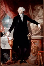 Porträtt av USA:s president George Washington (1732-1799) Målning av Giuseppe Perovani (1765-1835) Madrid, Academia de San Fernando