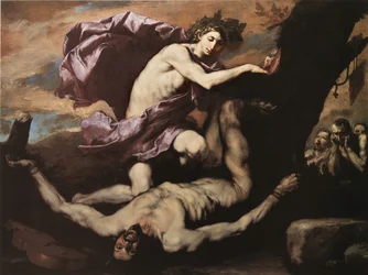 Apollo och Marsyas, 1637.