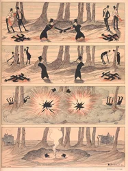 "En duell med svåra förhållanden". (Se även fil F60137-54 för de fyra första bilderna för denna berättelse).