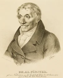 Porträtt av Emanuel-Aloys Forster (1748-1823), kompositör och lärare i kontrapunkt (litografi)