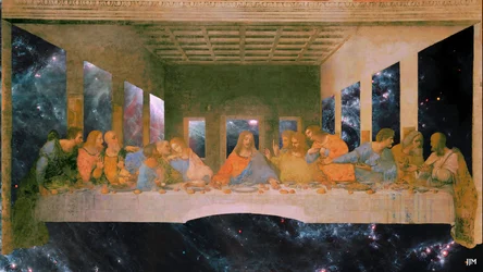 JJM-skapa: Leonardo da Vinci_Den sista måltiden+JWST