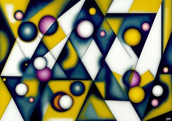 abstrakt: sfärer+trianglar 2
