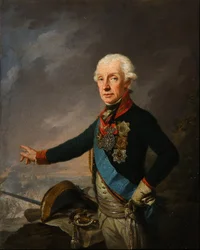 Porträtt av fältmarskalk generalissimo prins Alexander Suvorov 1729–1800, 1799