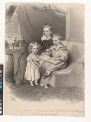 Ärkehertigarna Karl Ludwig, Franz Josef och Ferdinand Max av Österrike