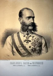 Franz Josef I. 1873 Litografi